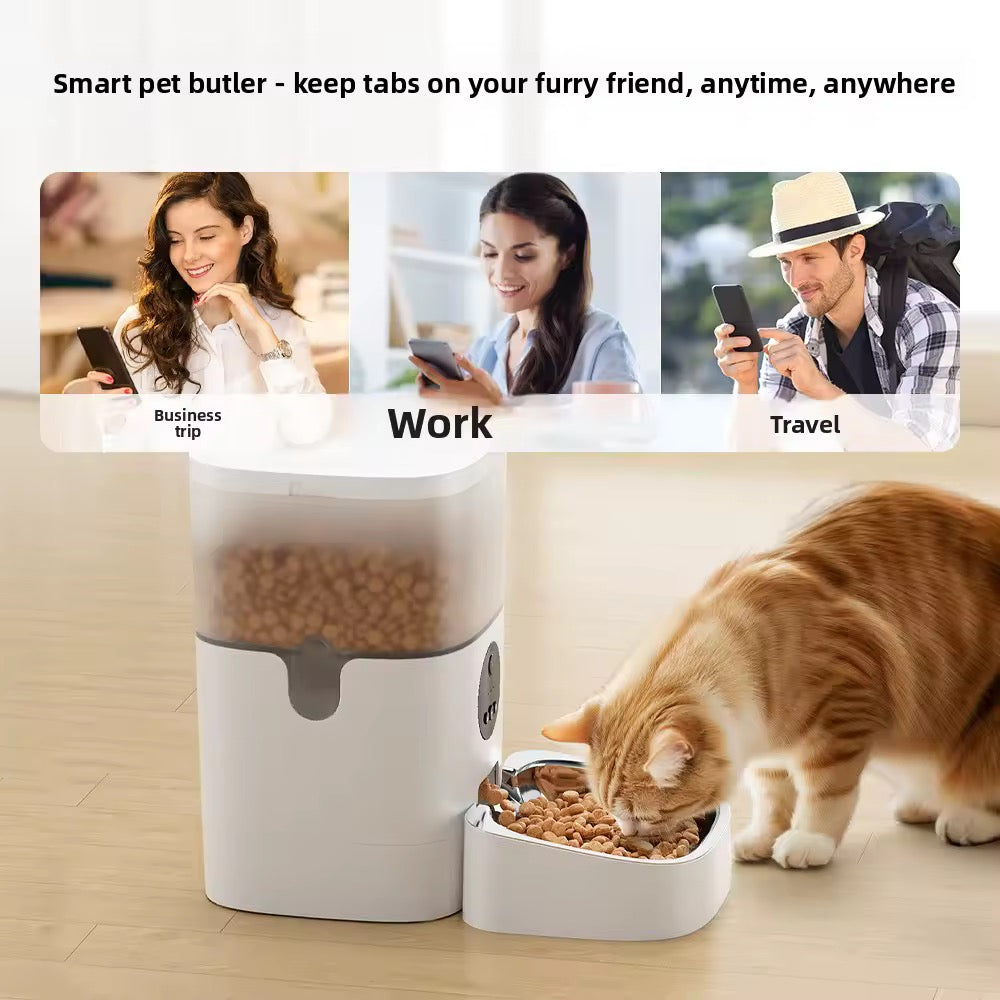 PatiPattes Vision 4L - Distributeur Croquettes Caméra HD WiFi Chat & Chien