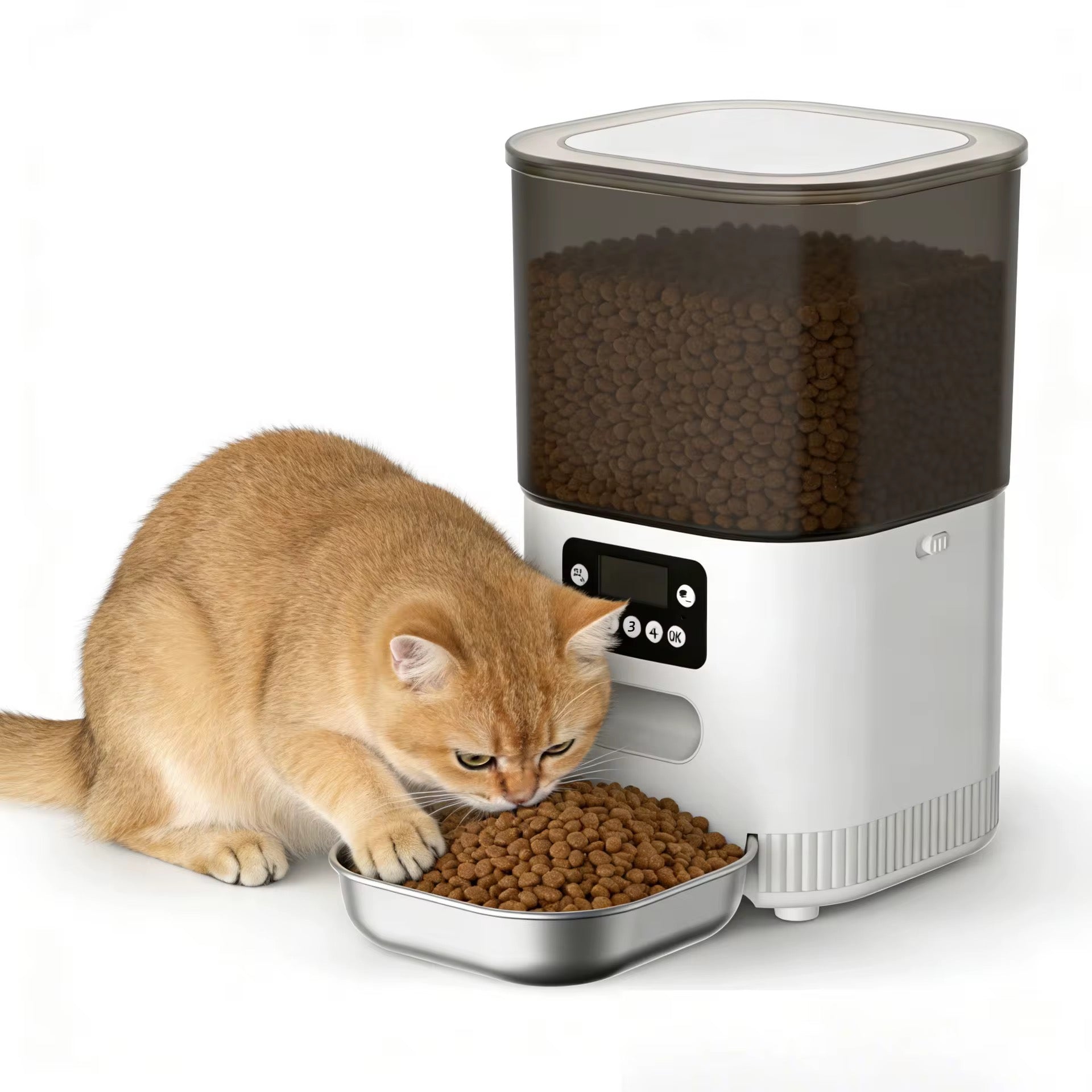 PatiPattes Smart 4L - Distributeur Croquettes WiFi Multi-Bols Chat & Chien