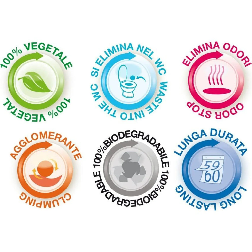 Litière végétale agglomérante pour chat - Croci Eco Clean